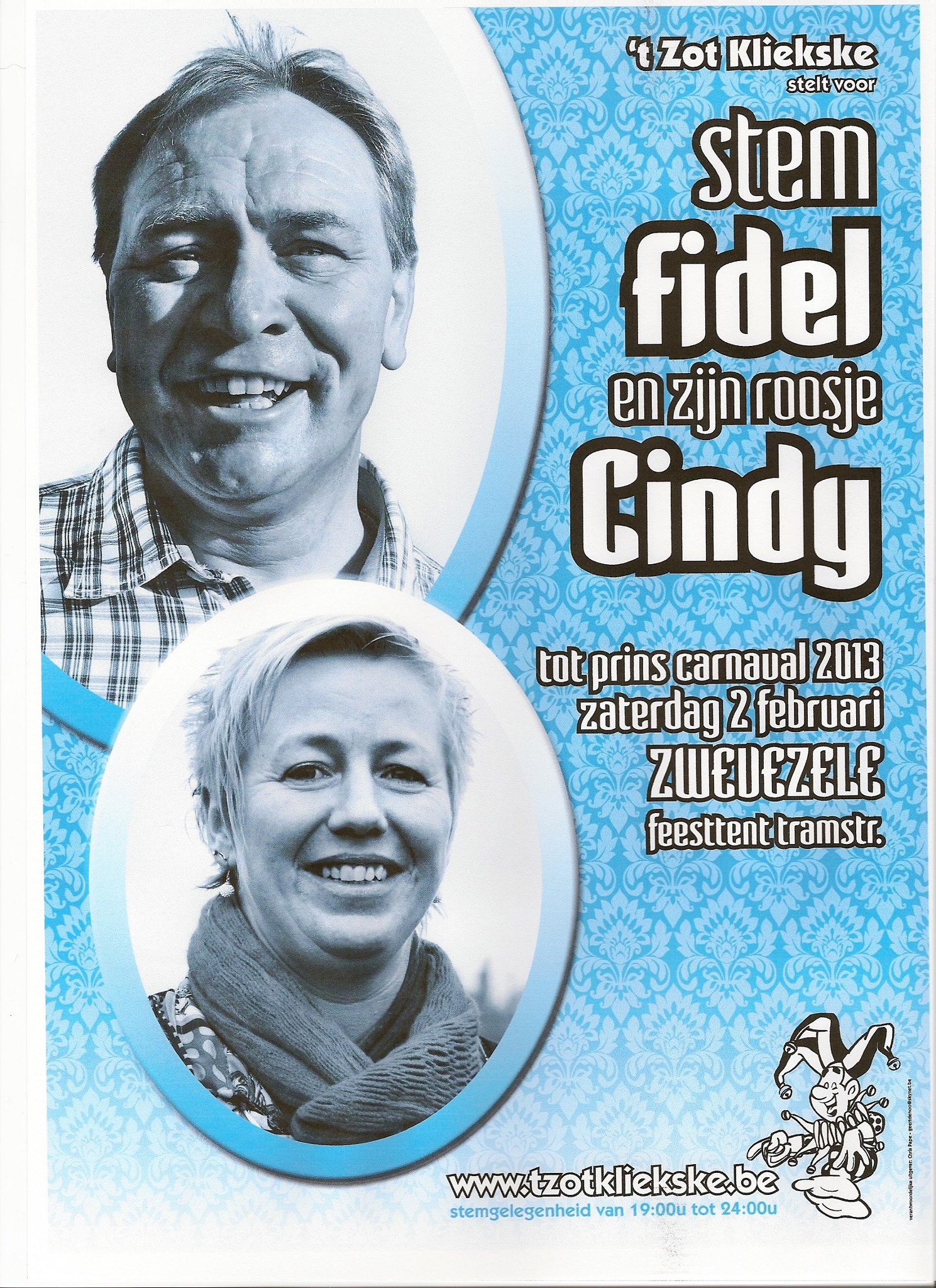 Fidel Chris Pape kandidaat prins karnaval 2013 roosje cindy zwevezele